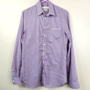 Patrizia Pepe Firenze Slim Fit Shepherds Check Long Sleeve Button Down Shirt 48